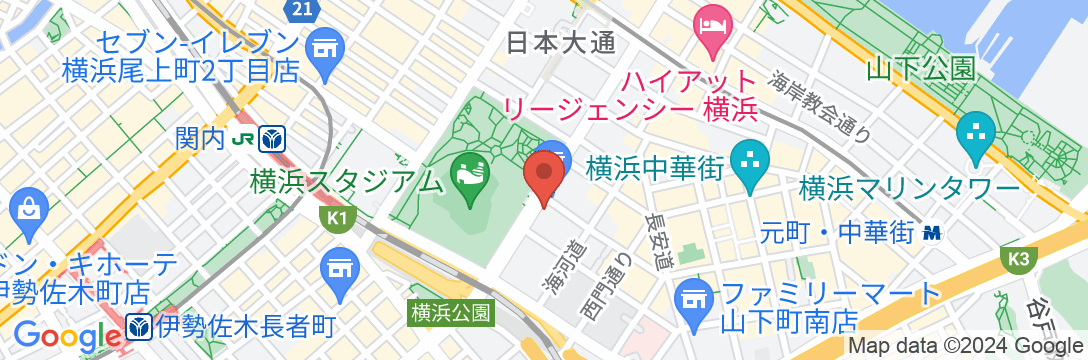 東横INN横浜スタジアム前1の地図