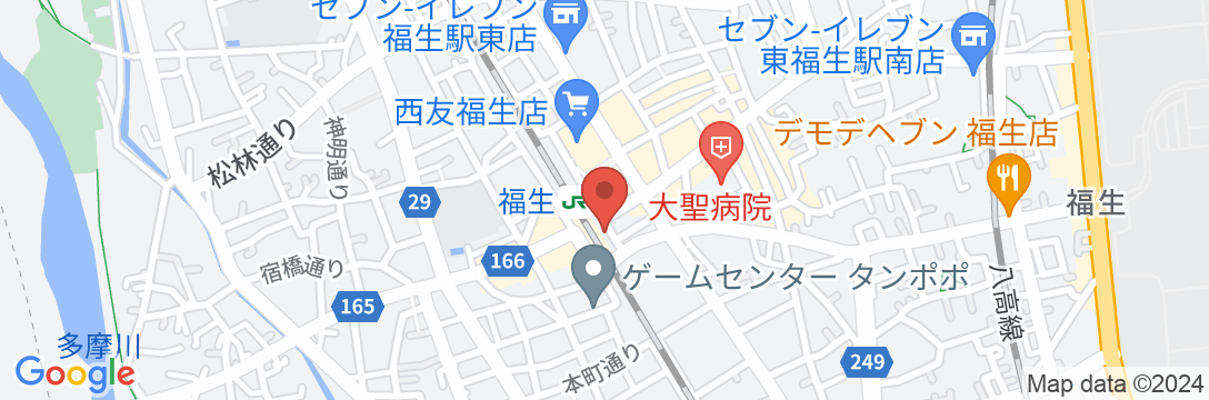 東横INN福生駅前東口の地図