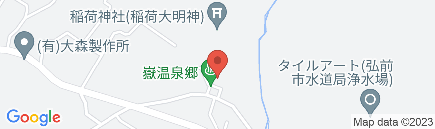 嶽温泉 山のホテルの地図