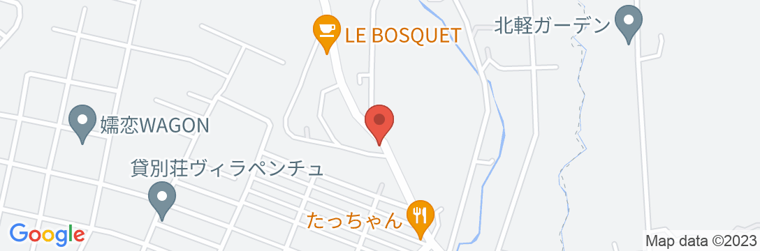 北軽井沢の貸別荘カシュートの地図