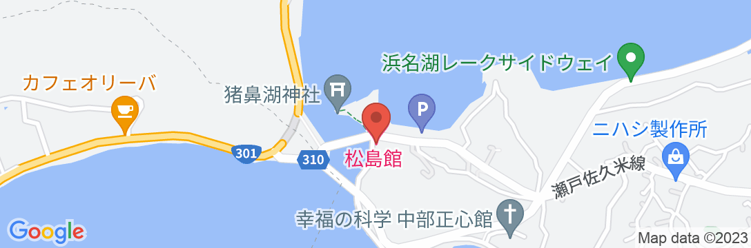 海鮮の宿 松島館の地図