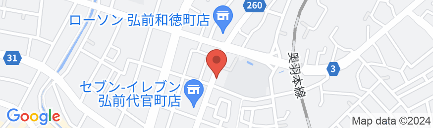 弘前プラザホテルの地図