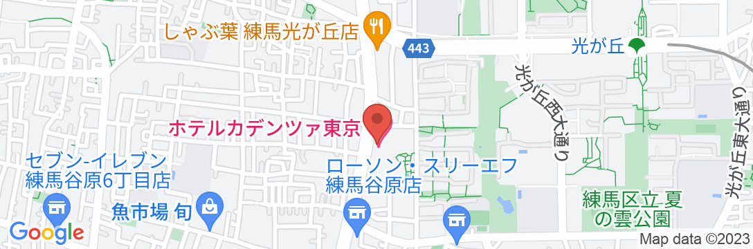 ホテルカデンツァ東京の地図