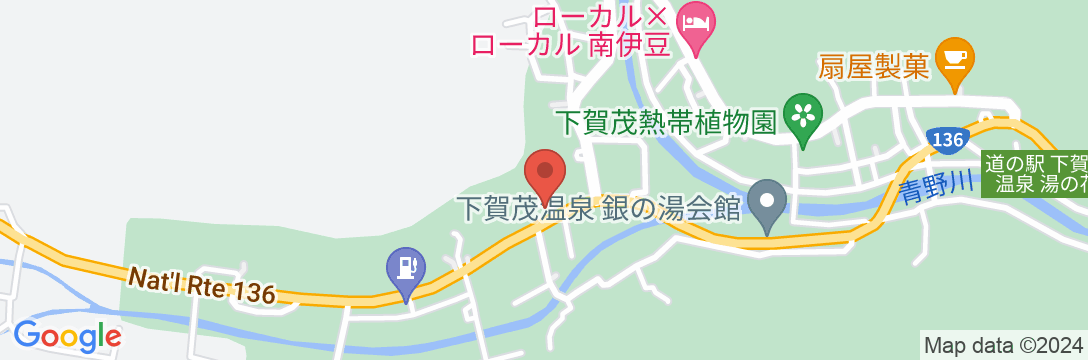 石花海別邸 かぎやの地図