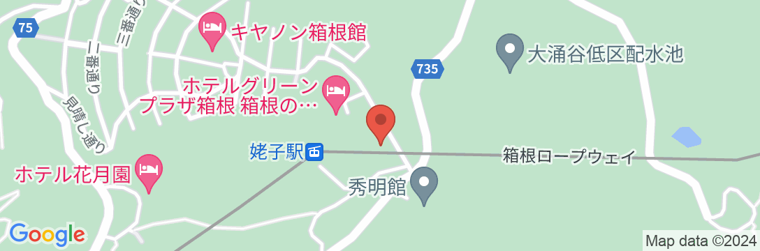 富士山を一望できる宿 ホテルグリーンプラザ箱根の地図