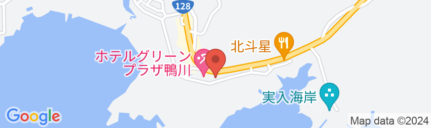 小湊実入温泉 ホテルグリーンプラザ鴨川の地図