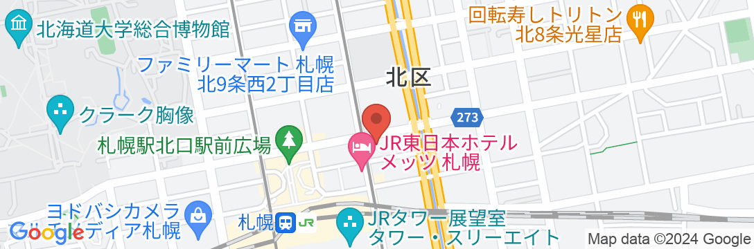ホテルサンルート札幌の地図
