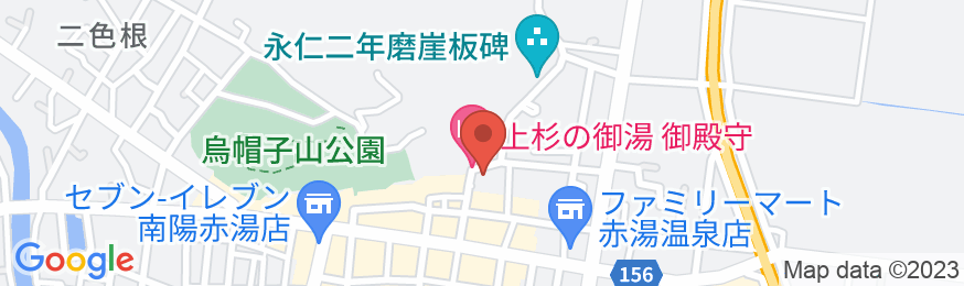 赤湯温泉 丹泉ホテルの地図