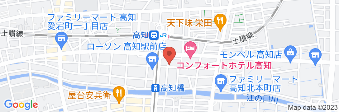 オリエントホテル高知 和風別館 吉萬の地図