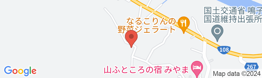 鳴子温泉 和みの湯 民宿旅館 二宮荘の地図