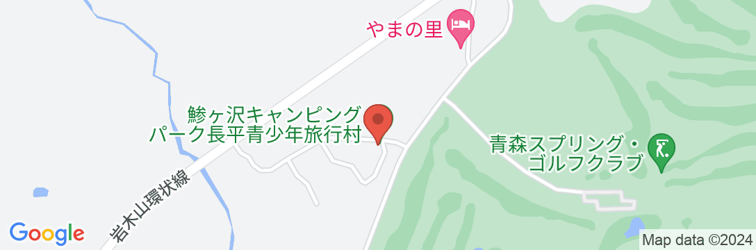 鯵ヶ沢キャンピングパークの地図