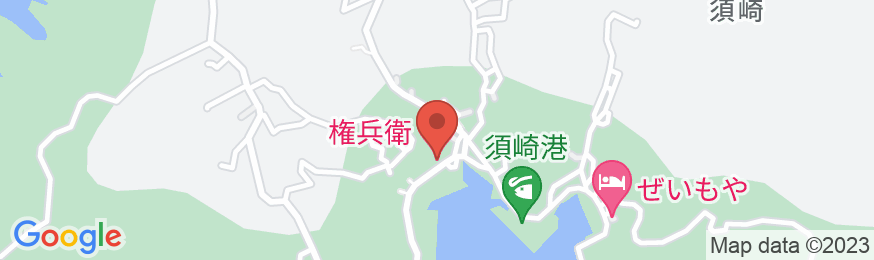 伊豆下田・須崎 温泉民宿 「権兵衛」の地図