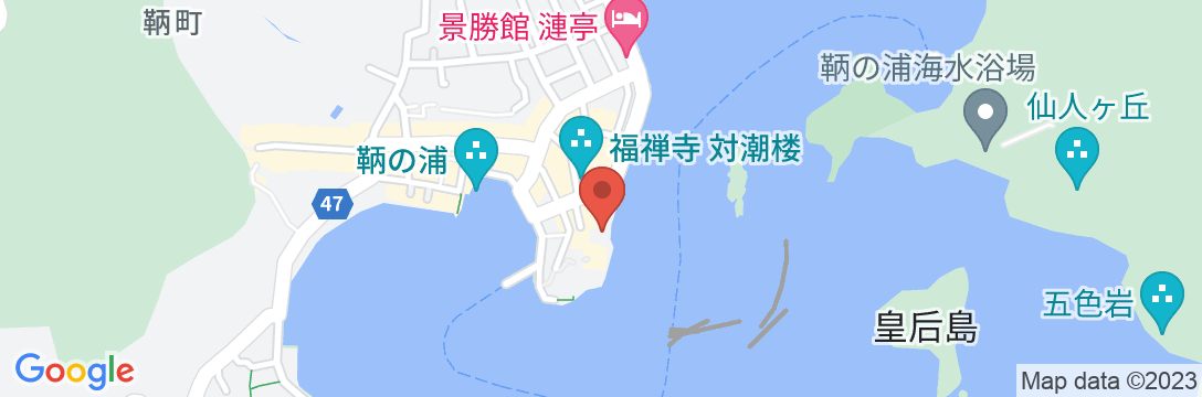 鞆の浦温泉 汀邸 遠音近音(みぎわてい をちこち)の地図