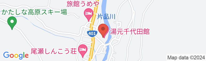 片品温泉 湯元千代田館の地図