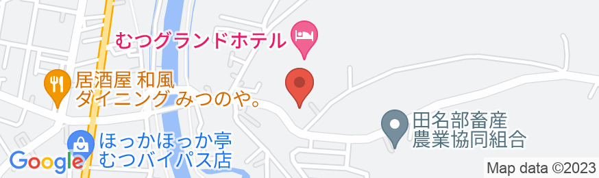 むつグランドホテル 斗南温泉の地図