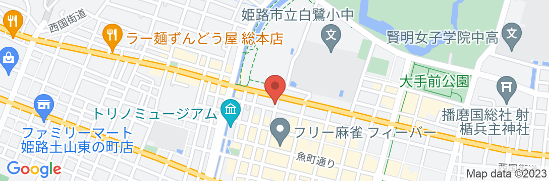 姫路グリーンホテル坂元の地図