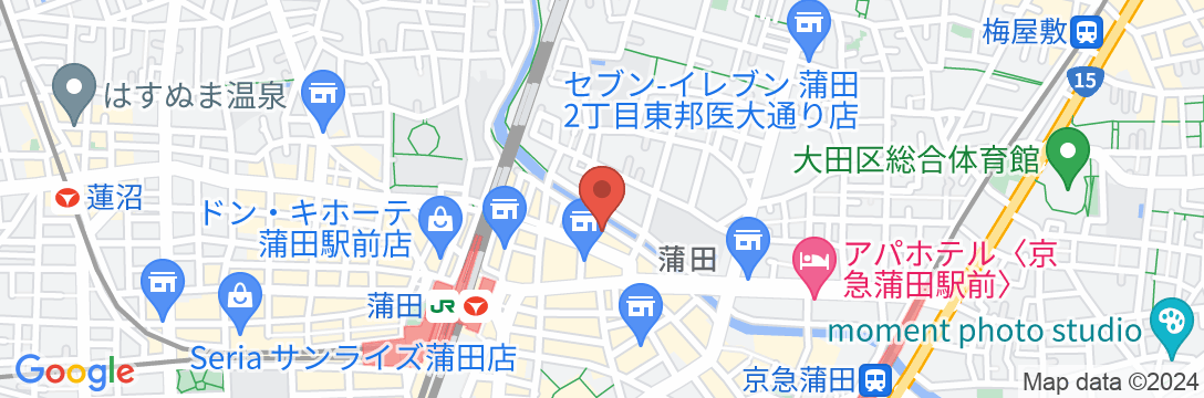 蒲田イン ソーシャルの地図