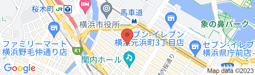横浜平和プラザホテルの地図