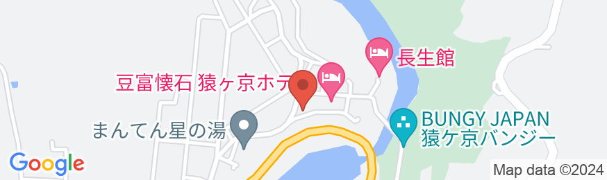 猿ヶ京温泉 山と湖の絶景に浮かぶ宿 料理旅館 樋口の地図