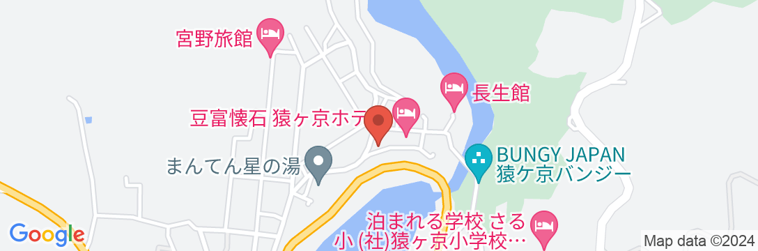 猿ヶ京温泉 山と湖の絶景に浮かぶ宿 料理旅館 樋口の地図