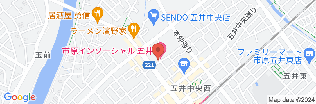 市原インソーシャル五井の地図