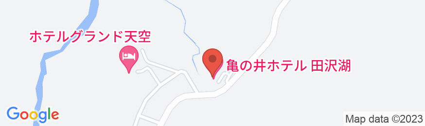 亀の井ホテル 田沢湖の地図
