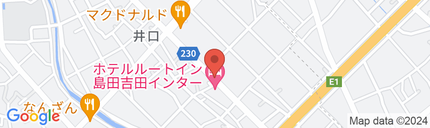 ホテルルートイン島田吉田インターの地図