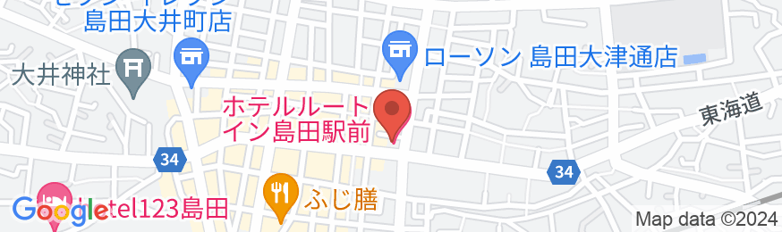 ホテルルートイン島田駅前の地図