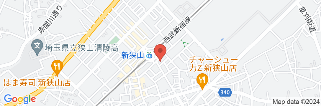 新狭山ホテルの地図