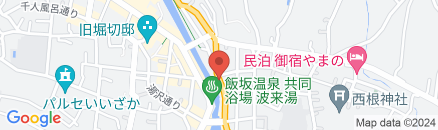 飯坂温泉 旅館新亀の地図