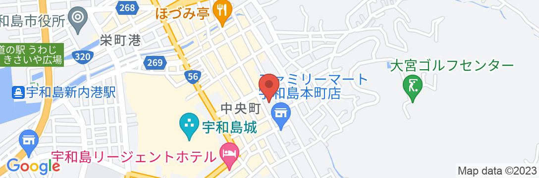 宇和島第一ホテルの地図