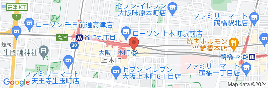 シェラトン都ホテル大阪の地図