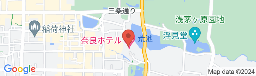 奈良ホテルの地図