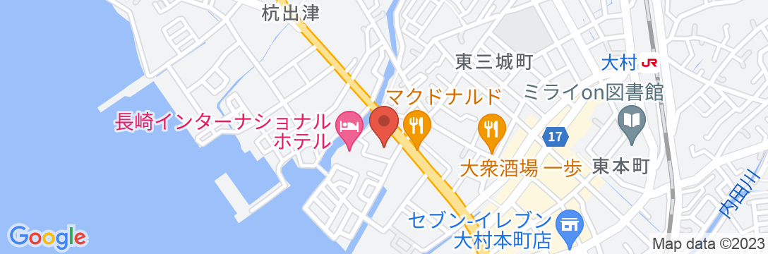 長崎インターナショナルホテルの地図