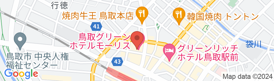 鳥取グリーンホテルモーリスの地図