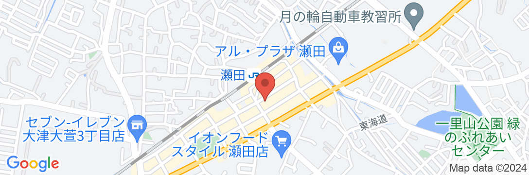 アパホテル〈びわ湖 瀬田駅前〉の地図