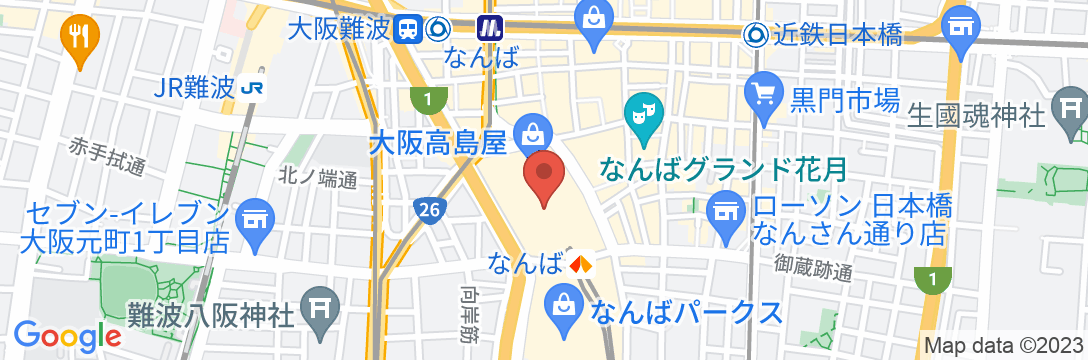 スイスホテル南海大阪の地図