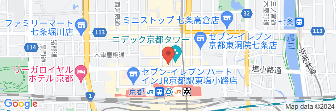 ホテル法華クラブ京都の地図