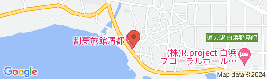 南房総白浜 割烹旅館 清都(きよと)の地図