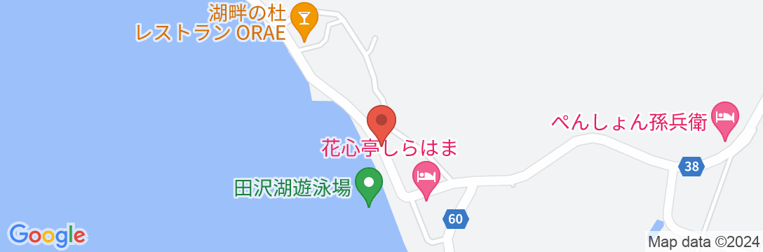 ホテル湖心亭の地図