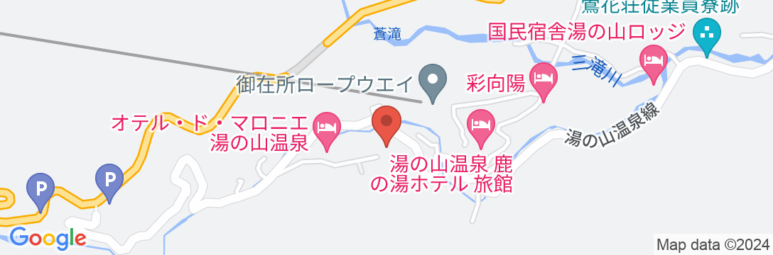 湯の山温泉 旅館寿亭の地図