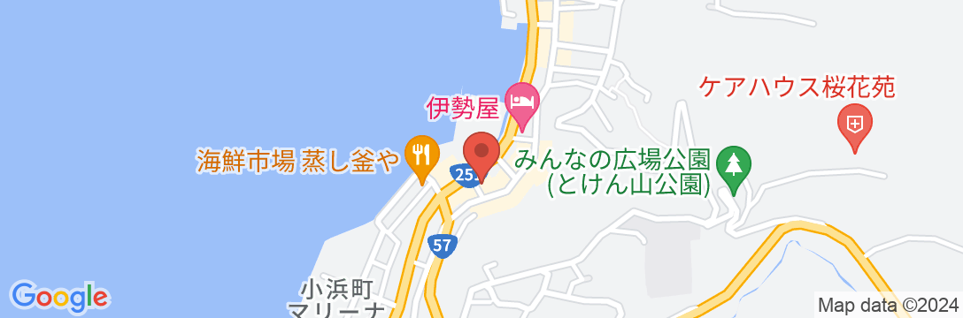 小浜温泉 旅館ゆのかの地図