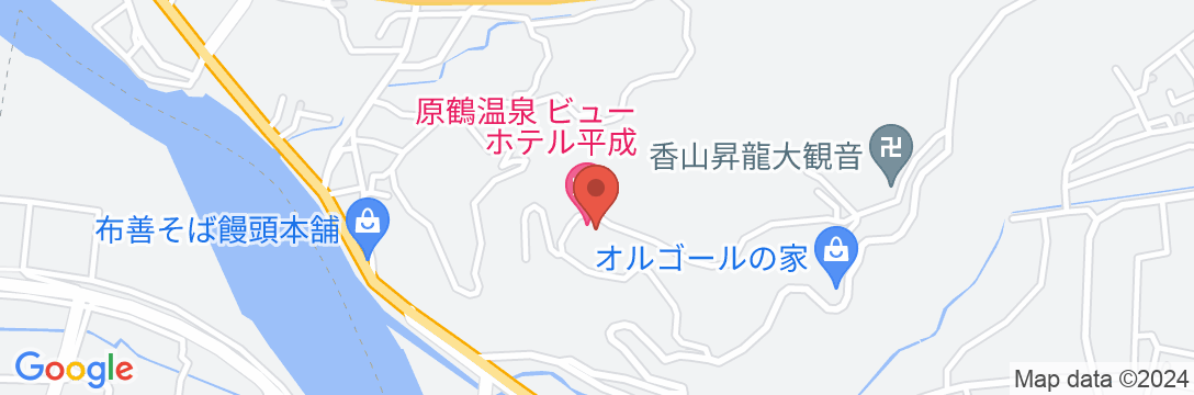 原鶴温泉 ビューホテル平成の地図