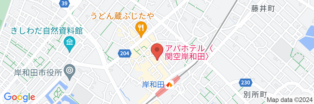アパホテル〈関空岸和田〉の地図