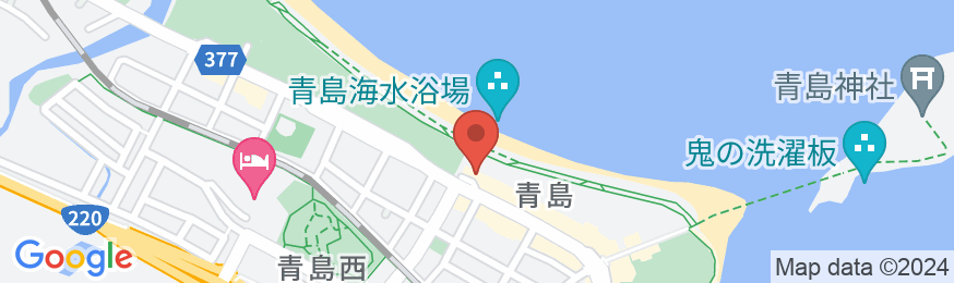 青島温泉 青島グランドホテルの地図