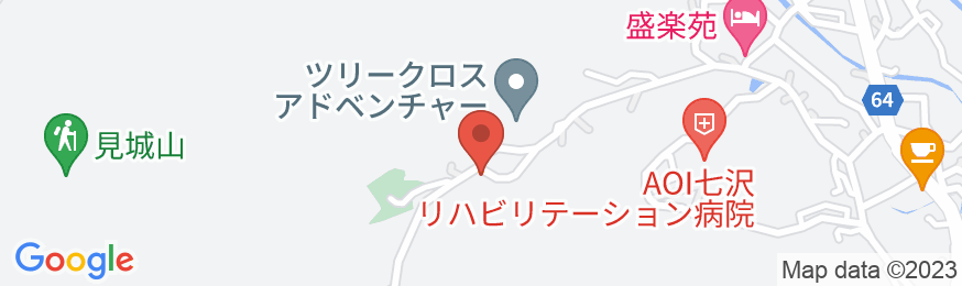 七沢温泉 元湯玉川館の地図