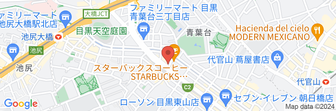 ドーミーインEXPRESS目黒青葉台(ドーミーイン・御宿野乃 ホテルズグループ)の地図