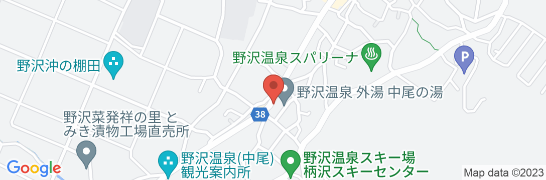 野沢温泉 ホテル清水の地図