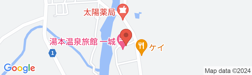湯田温泉郷 旅館 一城の地図