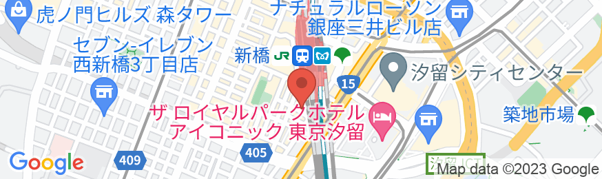 安心お宿 新橋駅前店の地図